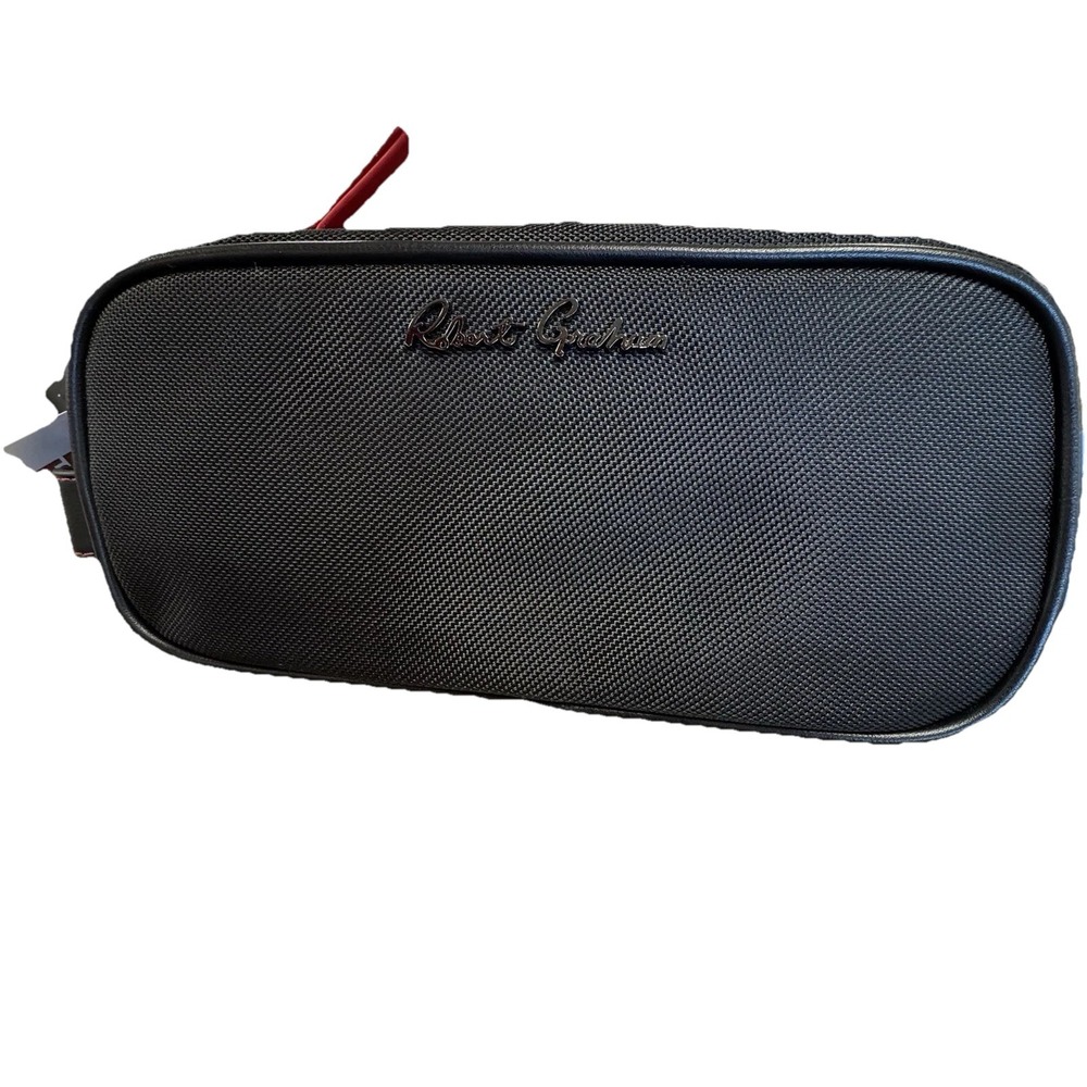 Robert Graham Hydrus Max Black Bag Toiletry Travel w/Bottles $78 MSRP New‎